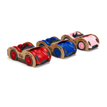 Load image into Gallery viewer, Packaged Red, Blue, and Pink Race Cars