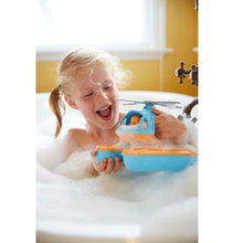 Load image into Gallery viewer, Girl in bath playing with Blue Top Seacopter