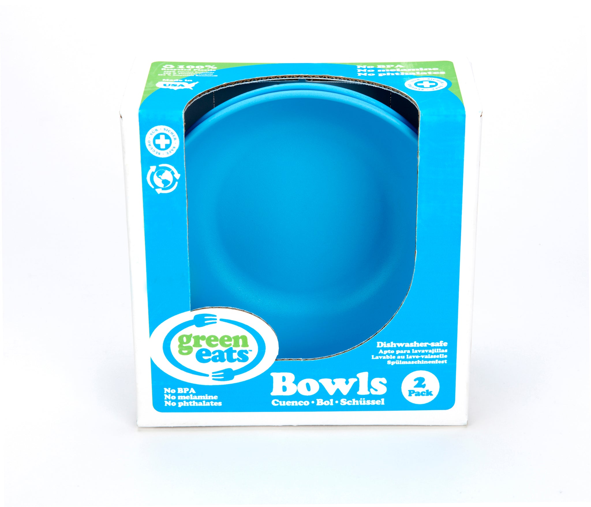 Green Eats Recycled BPA Free Snack Bowls