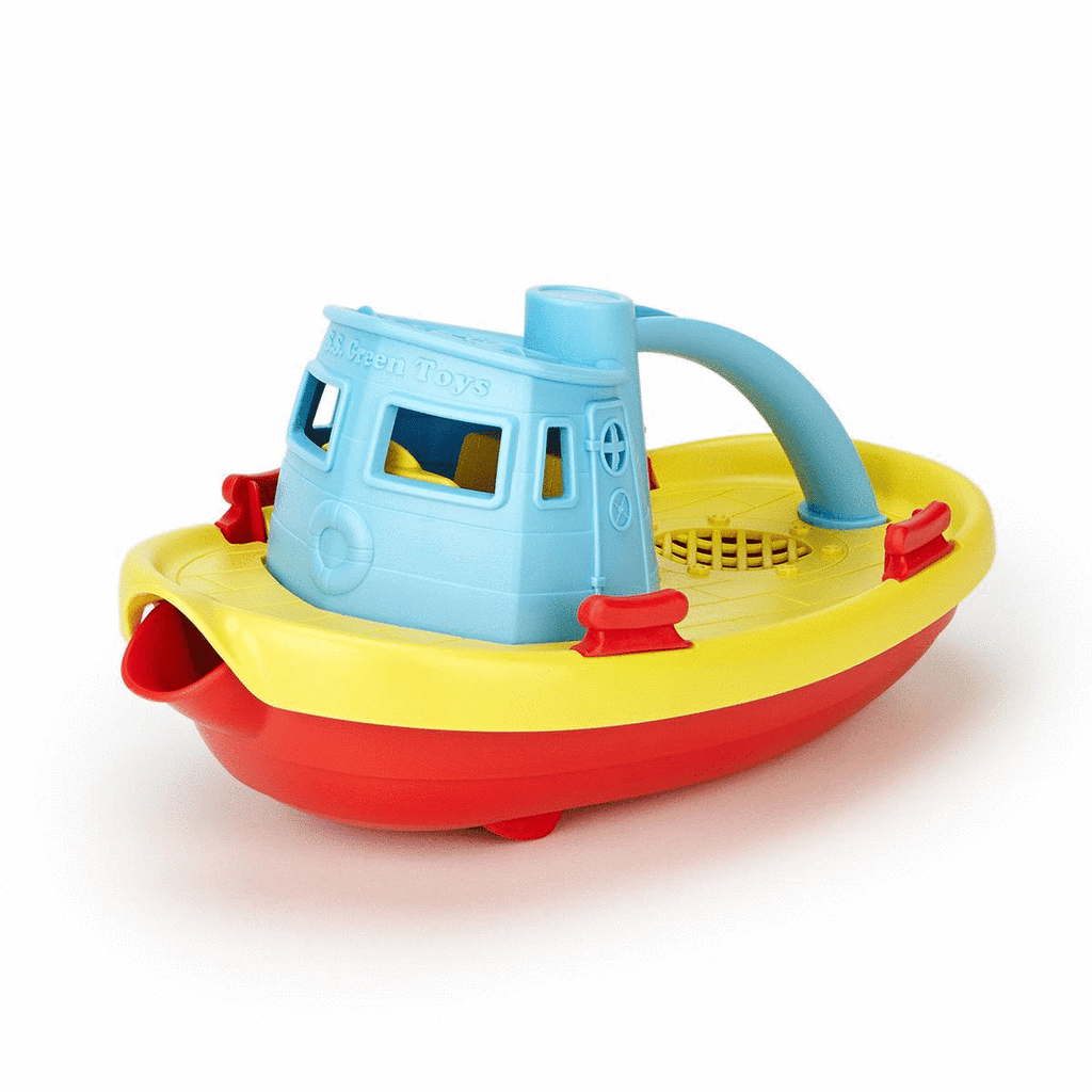 Green Toys - Bateau de sauvetage et hélicoptère pour le bain