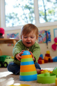 Child playing with Stacker